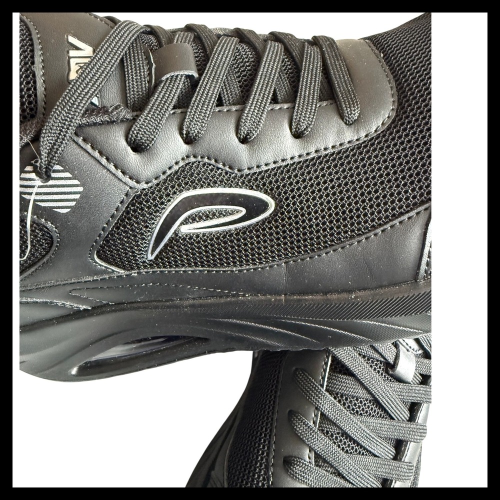 ADV Arch Mens 10.5 Black Mesh Athletic Air Cushion Walking Sneakers New